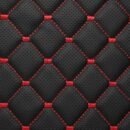 NOKTA QUILTED - Siyah 4,5X4 Kırmızı İp